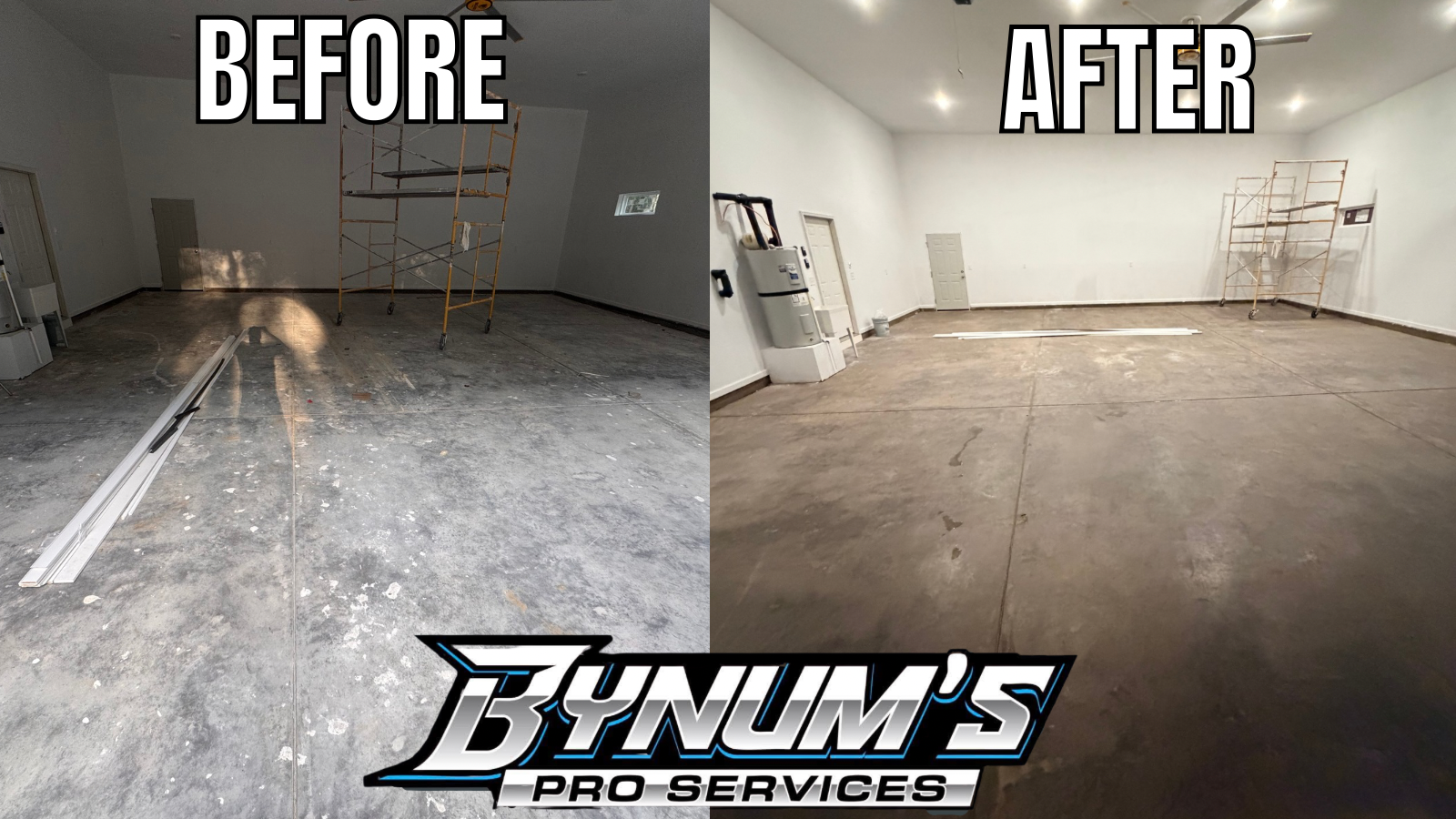 Before and after cleaning